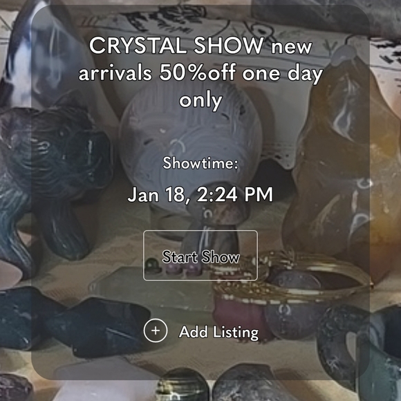 live show like this listing to get notified when I go live - Picture 1 of 1